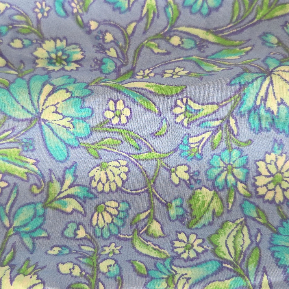 J. Crew Blue and Green Floral Shirt - Picture 7 of 7